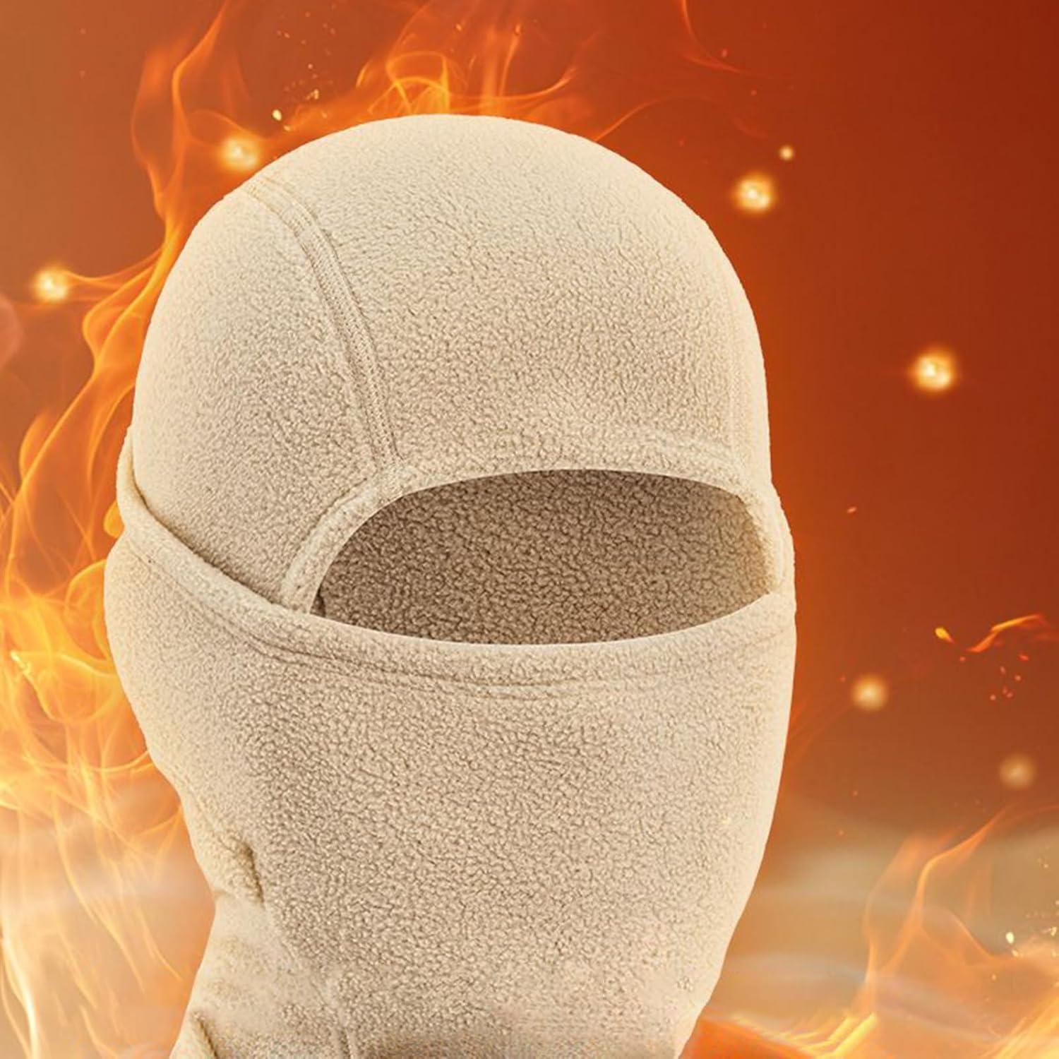 image:imageMasque de ski Cachecou avec capuche pour temps froid Masque de protection du visage thermique en polaire Pour hommes et femmes Snowboard Travail Ski Randonne Travail Conduite VoyageAbricot