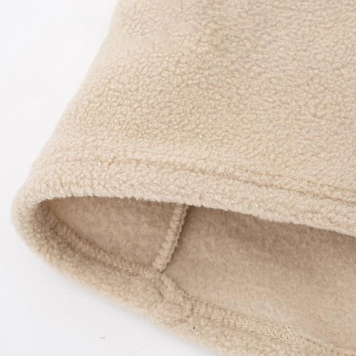 image:imageMasque de ski Cachecou avec capuche pour temps froid Masque de protection du visage thermique en polaire Pour hommes et femmes Snowboard Travail Ski Randonne Travail Conduite VoyageAbricot