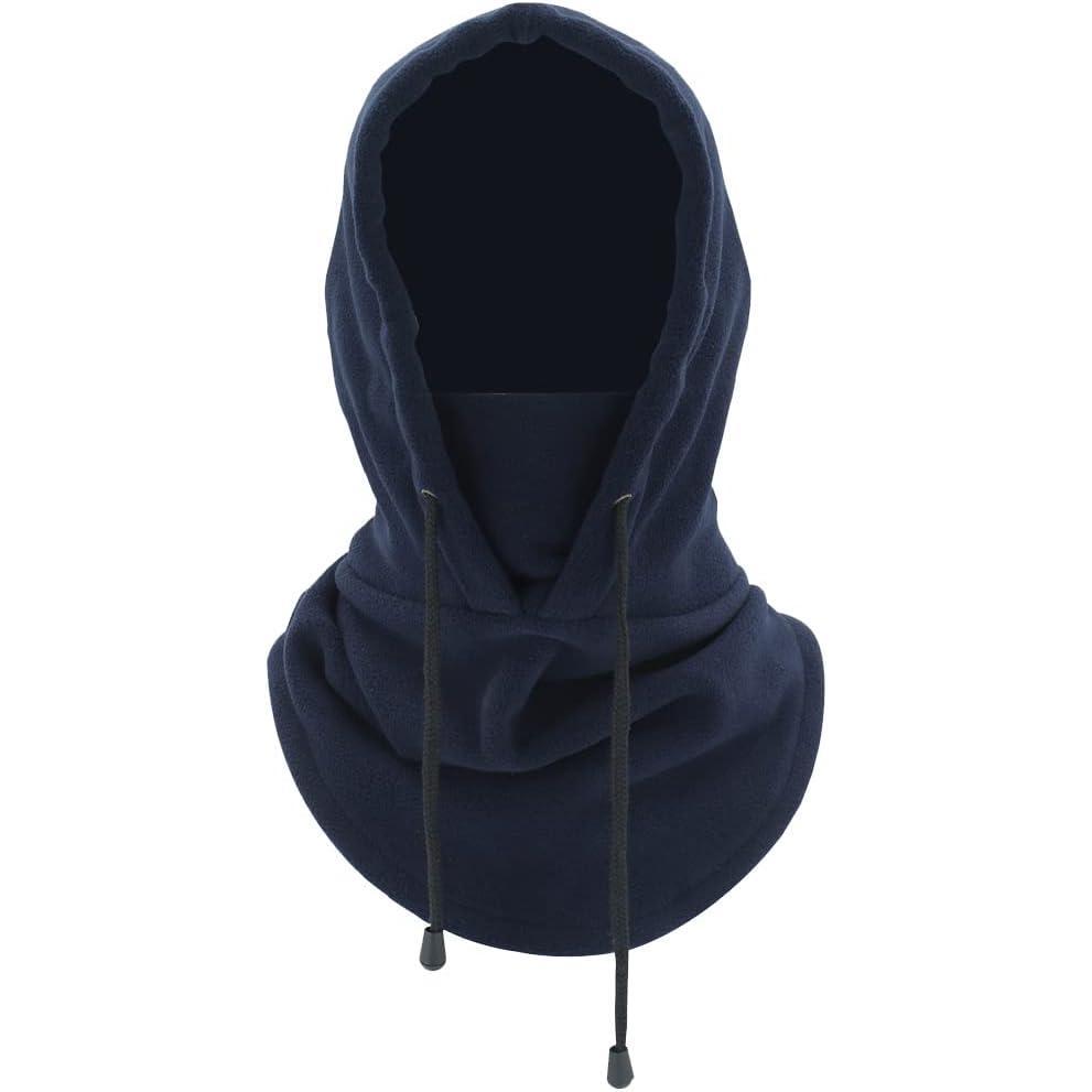image:imageBalaclava Multifonction Polaire Hiver Cagoule Chapeau Moto Coupe Vent Masque Ski Outdoor Vlo UnisexeBleu Marine