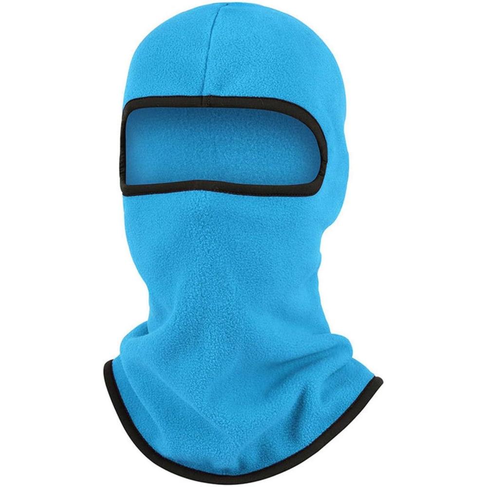 image:imageCagoule dhiver multifonction coupevent en polaire chaude pour homme  Masque de ski confortable  Pour lextrieur la course le ski le cyclismeO bleu ciel