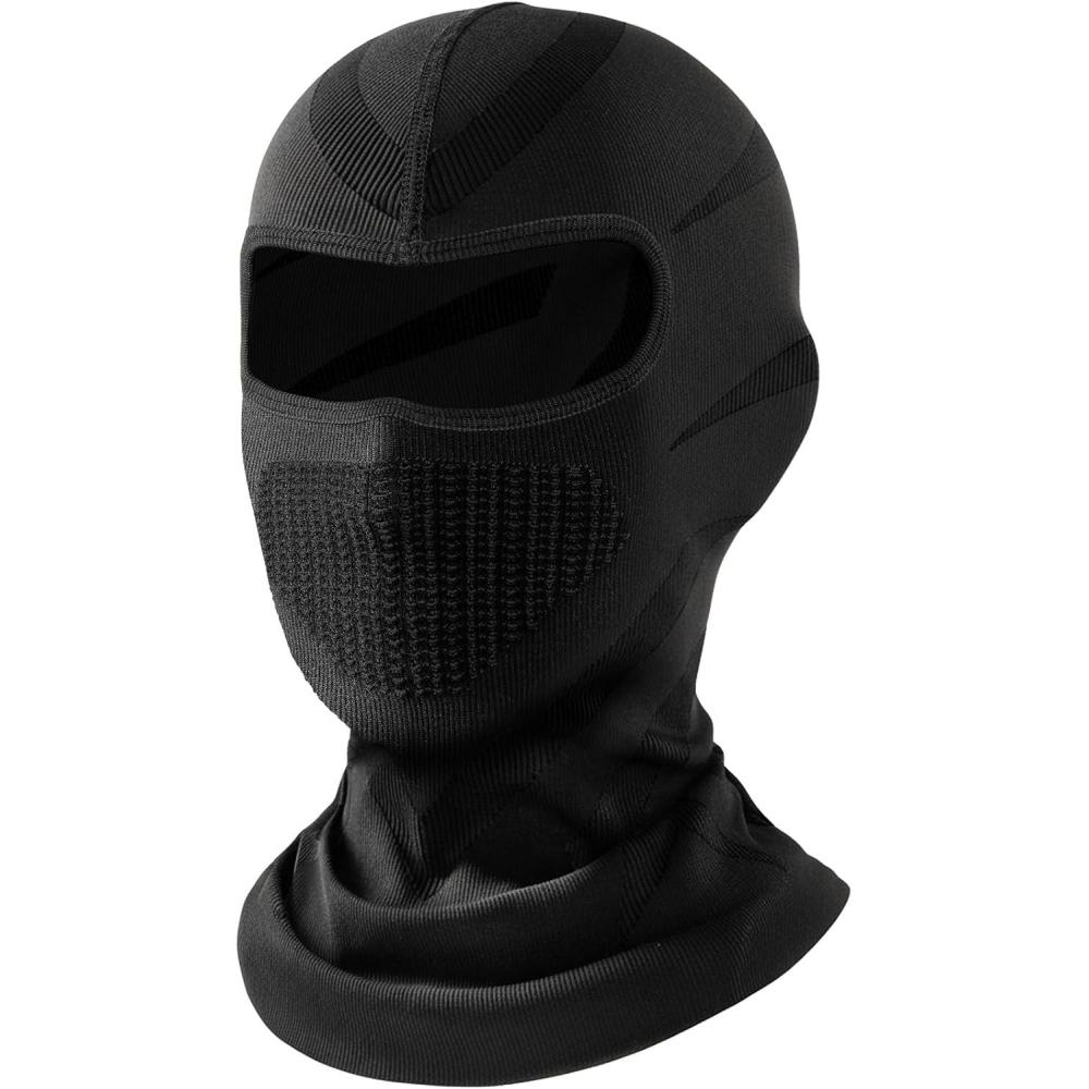 image:imageCagoule Moto Polaire Balaclava Hiver Tour Respirant CoupeVent Masque Homme Femme Thermique lastique Chapeau Polaire CacheCou AntiPoussire Masque Ski Running Vlo Bonnet soussur CasqueNoir