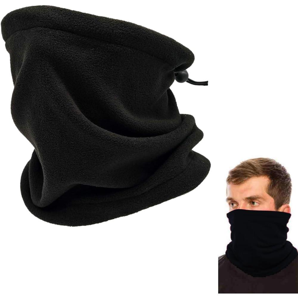 image:imageCacheCou Col Nez Hiver Hiver Polaire Cachecou Cache Cou Tubulaire Dhiver Cachecou Tricot Homme Et Femme Cache Cou Polaire Chaude Moto Ski Multifonctionnelle Tubulaire charpeNoir