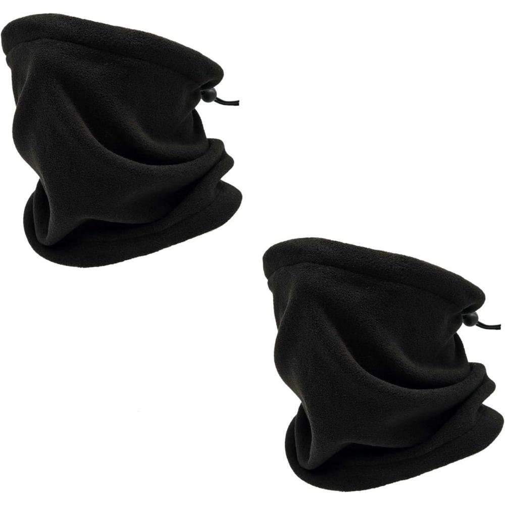 image:imageCacheCou Col Nez Hiver Hiver Polaire Cachecou Cache Cou Tubulaire Dhiver Cachecou Tricot Homme Et Femme Cache Cou Polaire Chaude Moto Ski Multifonctionnelle Tubulaire charpeNoir X2