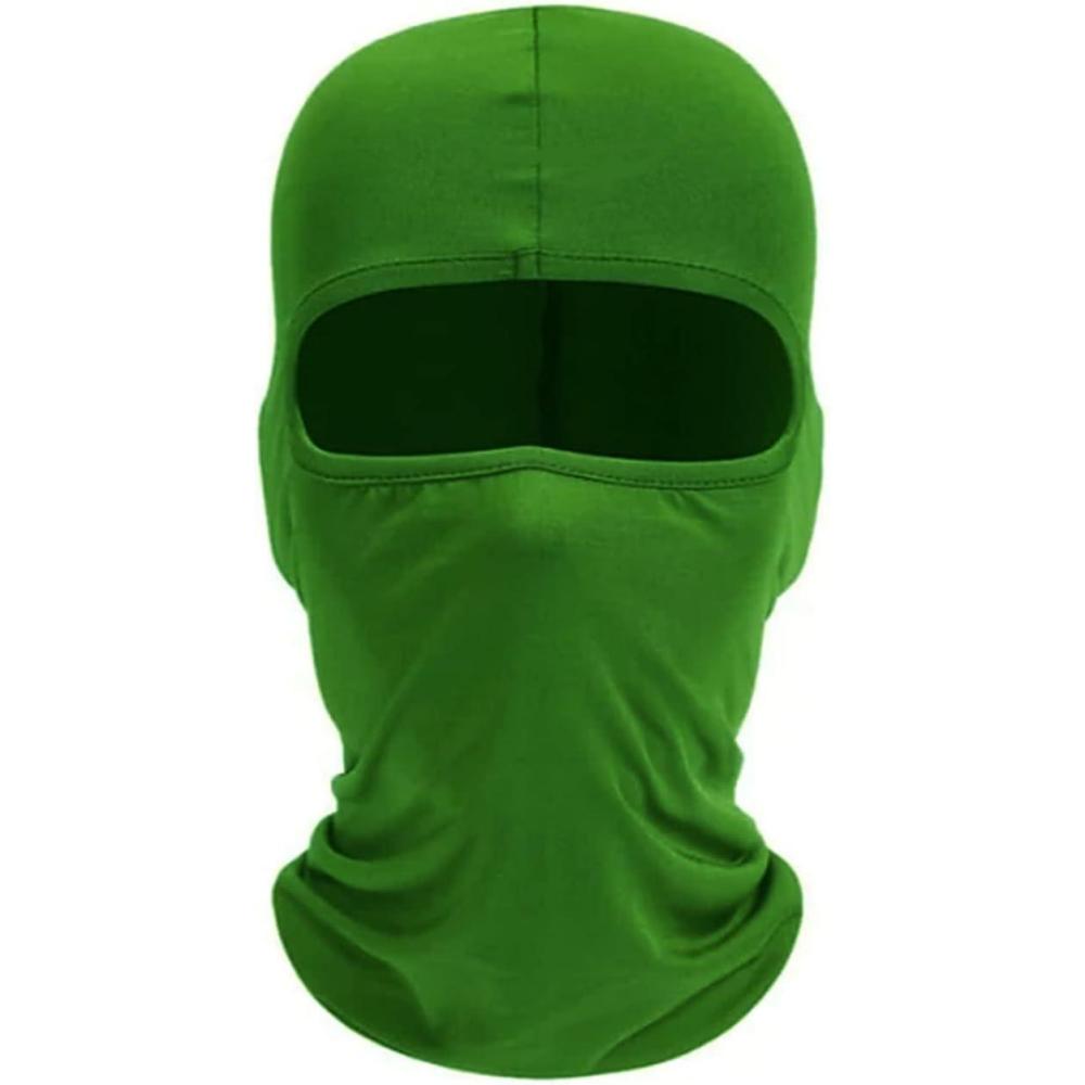 image:imageCagoule Masque facial respirant lger pour ski moto course et cyclisme Cagoule multifonction Unisexe Homme Femme Enfant Garon Fillesvert militaire
